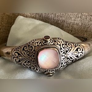 Gorgeous SARDA Artisan filigree bracelet. Solid 9.25 sterling silver